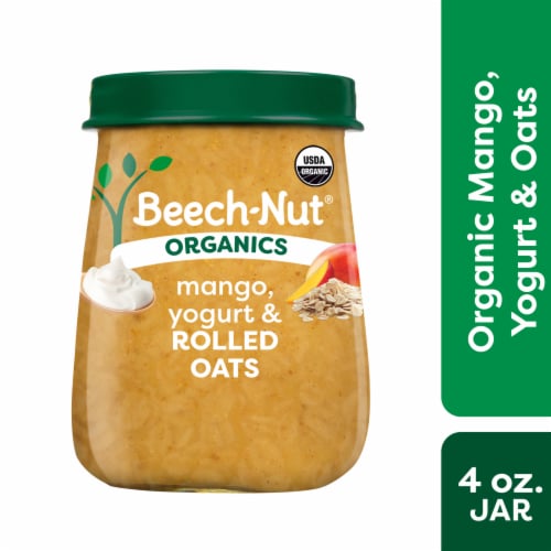 Beech-Nut Organics Stage 3 Organic Baby Food, Mango Yogurt & Oats