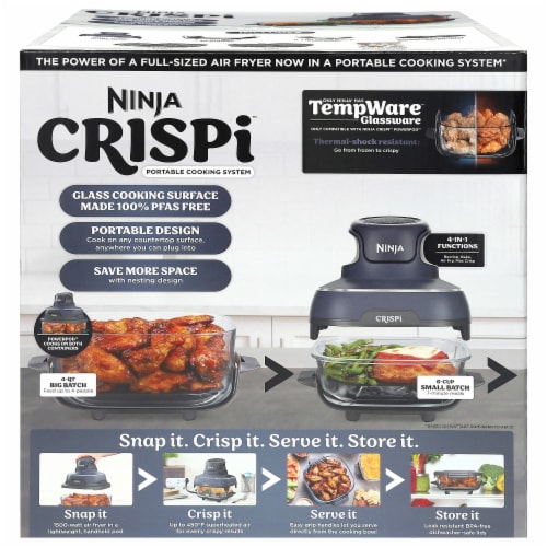 Ninja Crispi™ 4-in-1 Portable Glass Air Fryer Cooking System