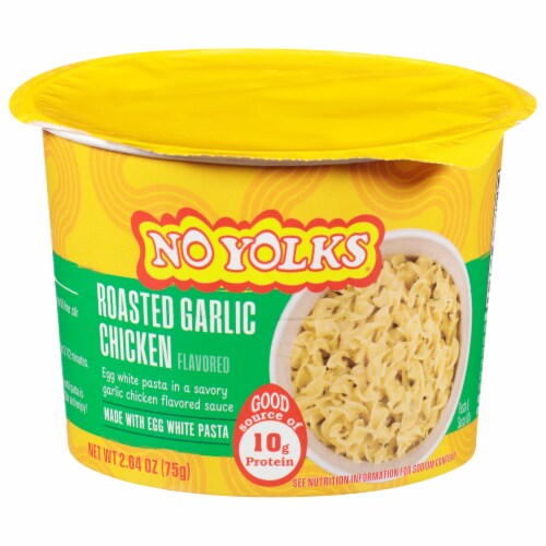 No Yolks® Roasted Garlic Chicken Flavored Egg White Pasta Cup