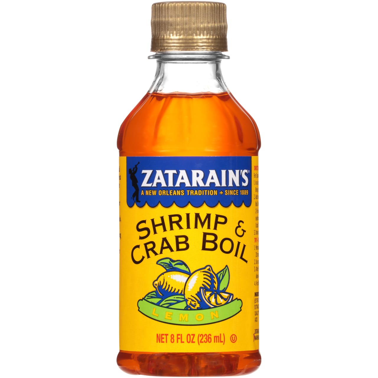 Zatarain's New Orleans Style Liquid Crab Boil With Lemon, 8 fl oz