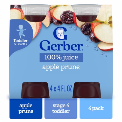 Gerber Fruit Juice Apple Prune Bottle