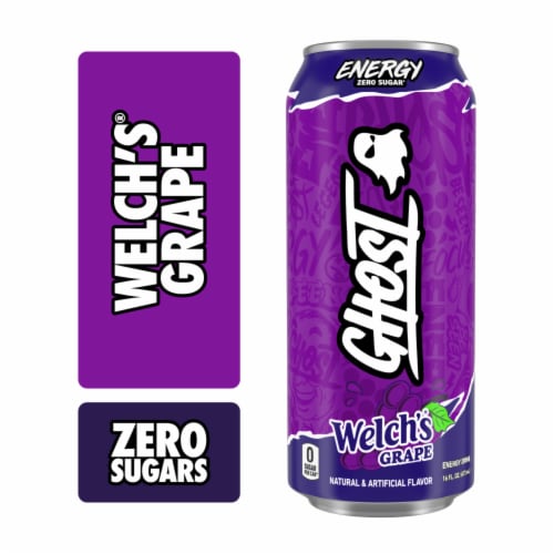 Ghost Zero Sugar Welch's Grape Energy Drink Can