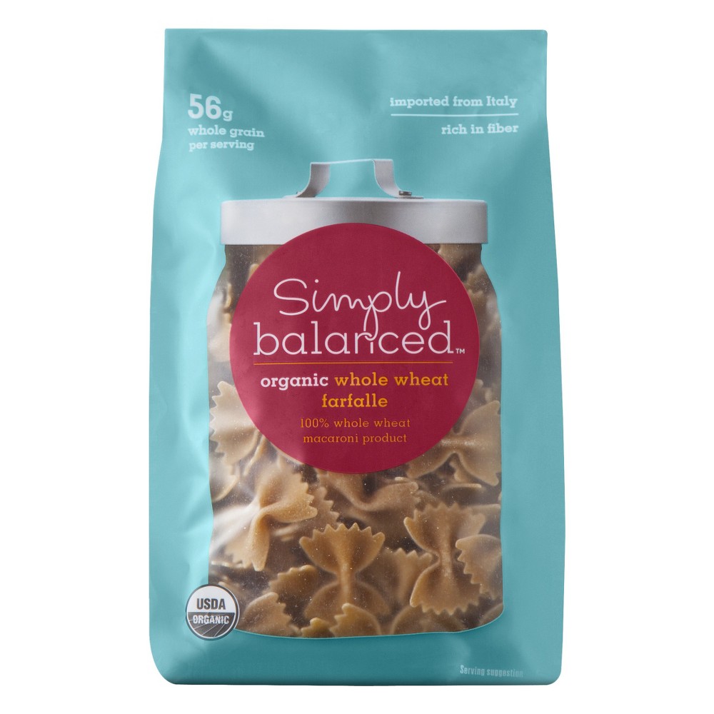 Simply Balanced Whole Wheat Farfalle 16 oz