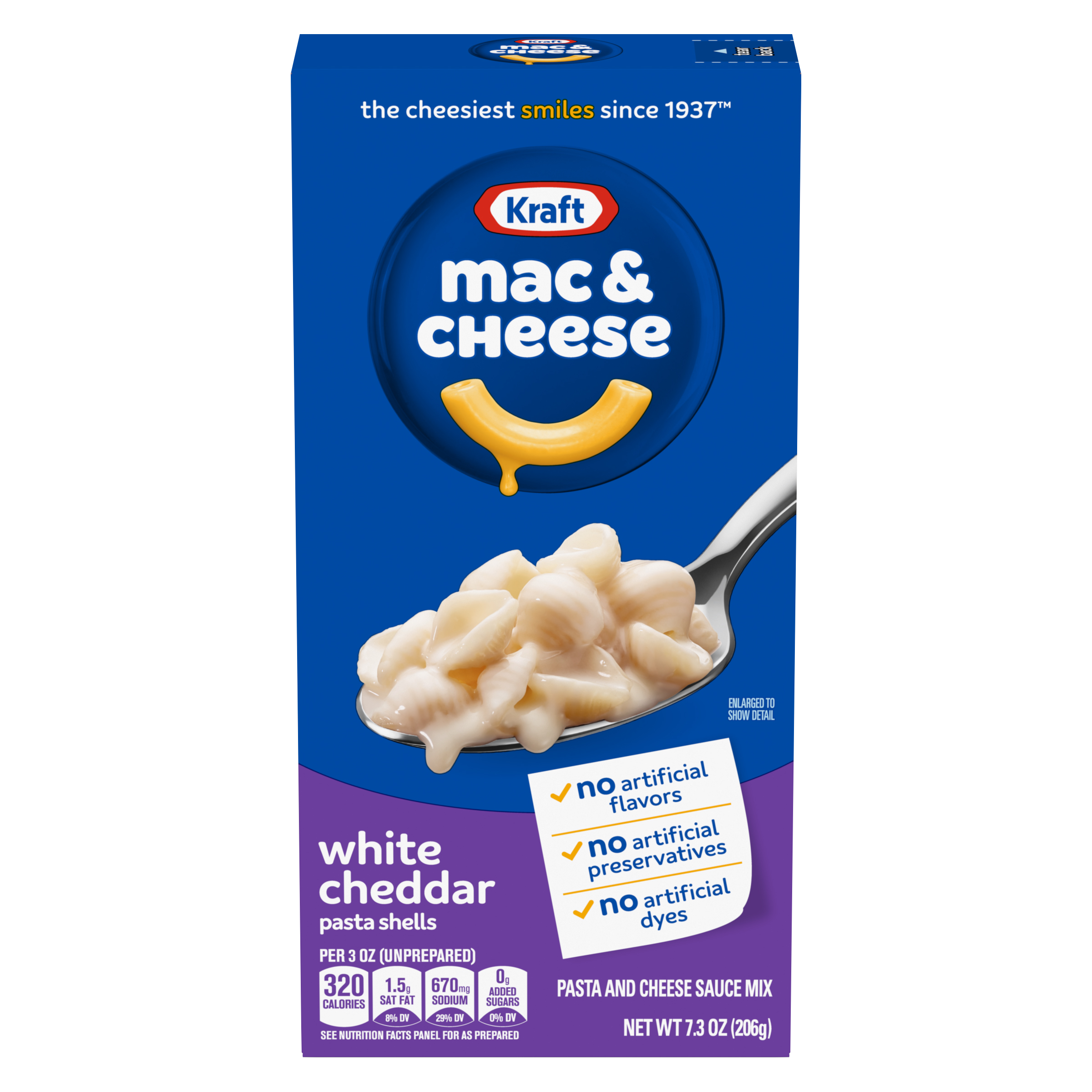 White Cheddar Mac & Cheese Macaroni and Cheese Dinner Pasta Shells
