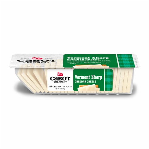 Cabot® White Cheddar Cracker Cut Sliced Cheese
