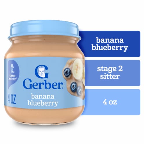 Gerber 2nd Foods Natural for Baby Wonder Foods Banana Blueberry Jar