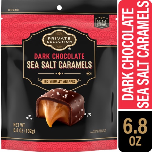 Private Selection® Dark Chocolate Sea Salt Caramels Bag