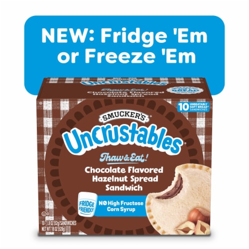 Smucker’s Uncrustables Chocolate Flavored Hazelnut Spread Sandwiches