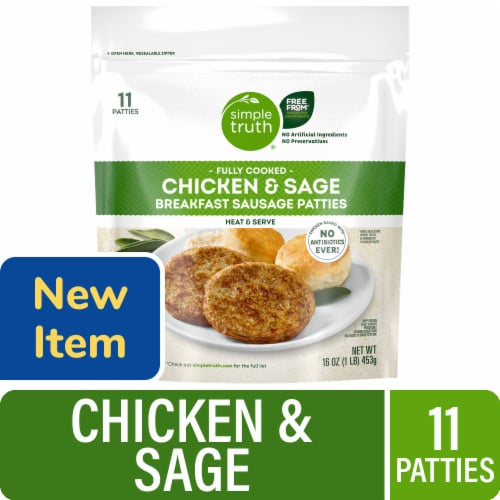 Simple Truth® Chicken and Sage Breakfast Sausage Patties