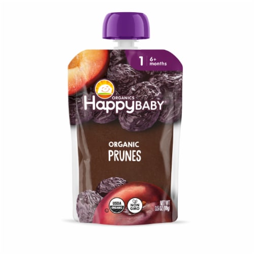 Happy Baby Organics Stage 1 Prunes Organic Baby Food Pouch