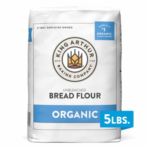 King Arthur, 100% Organic Unbleached Bread Flour, Non-GMO Project Verified, No Preservatives