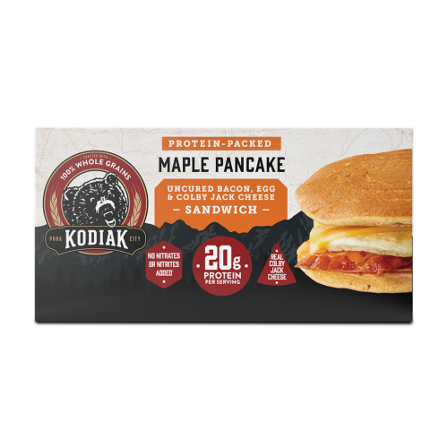 Kodiak® Protein-Packed Bacon & Colby Jack Cheese Frozen Breakfast Sandwiches