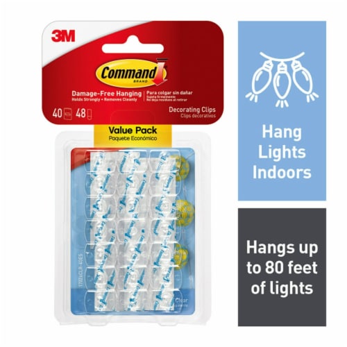 Command® Damage-Free Decorating Clips Value Pack - Clear
