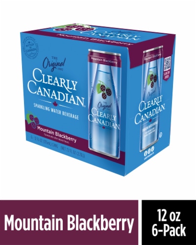 Clearly Canadian® Original Mountain Blackberry Sparkling Water Cans