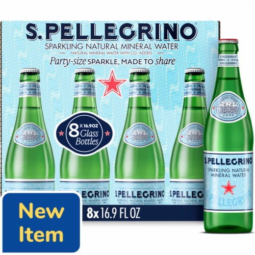 S.Pellegrino® Sparkling Natural Mineral Water Glass Bottles