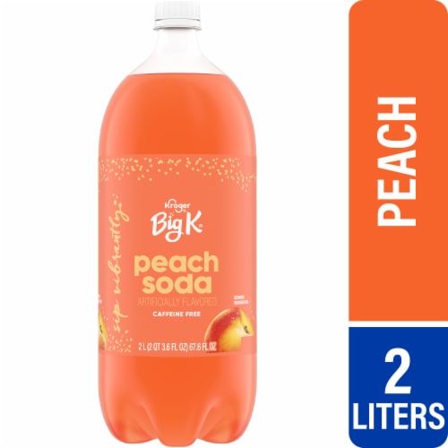 Big K® Peach Caffeine Free Soda Bottle