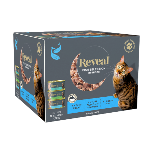 Reveal Grain-Free Fish Selection Cat Food in Broth Multipack