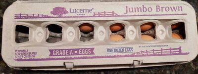 LUCERNE GRADE A JUMBO EGG BROWN 1 doz
