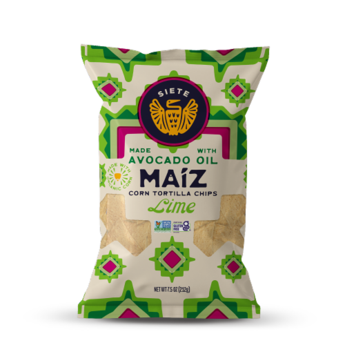 Siete Lime White Yellow Corn Tortilla Chips