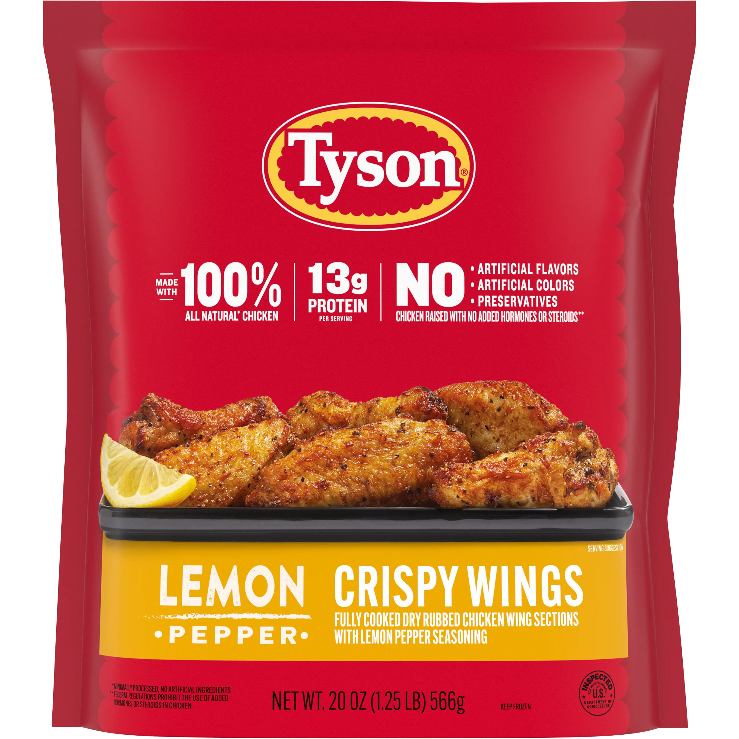 Tyson Lemon Pepper Crispy Wings