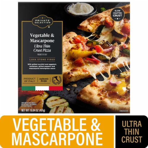 Private Selection® Vegetable and Mascarpone Ultra Thin Crust Frozen Pizza