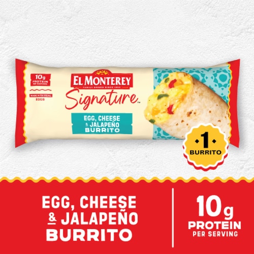 El Monterey® Signature Egg Cheese & Jalapeño Frozen Breakfast Burrito
