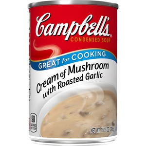 Cream of Mushroom with Roasted Garlic Soup