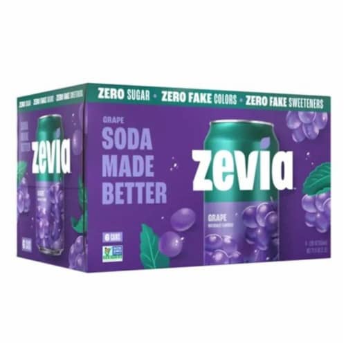 Zevia® Grape Zero-Sugar Soda Cans