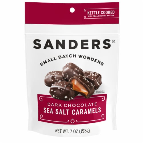 Sanders® Dark Chocolate Sea Salt Caramels 7 oz