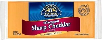 Crystal Farms Chunk Sharp Cheddar 8 oz