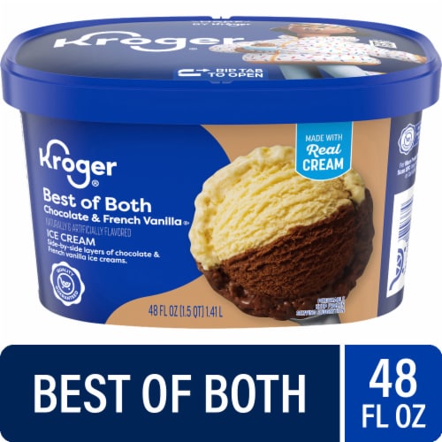 Kroger® Best of Both Chocolate & French Vanilla Ice Cream Tub