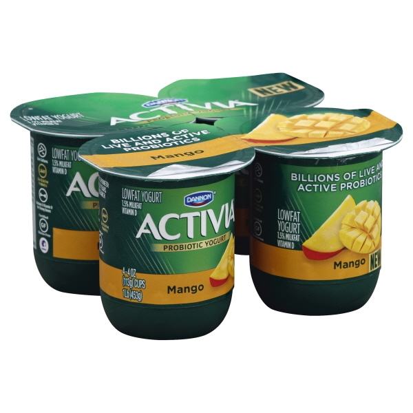 Activia Mango 4oz/4pck