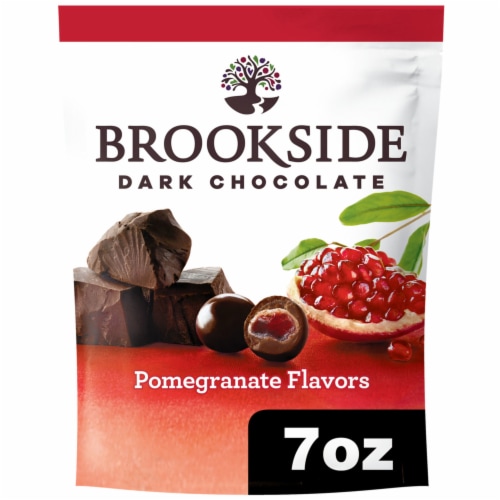 BROOKSIDE Dark Chocolate and Pomegranate Flavored Snacking Chocolate Bag
