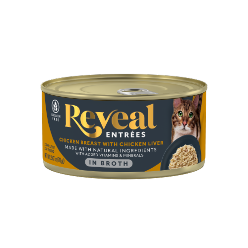 Reveal Entrees Chicken Breast with Chicken Liver in Broth Can