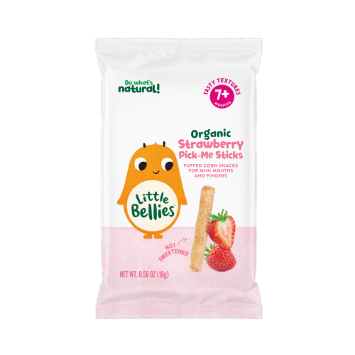 Little Bellies™ Organic Strawberry Pick-Me Sticks Puffed Corn Baby Food Snacks