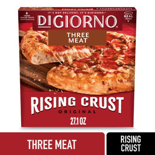 DiGiorno Frozen Pizza Rising Crust Three Meat Pizza Family Dinner