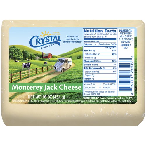 Crystal Farms Monterey Jack Cheese