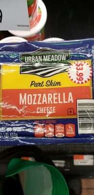 Urban Meadow Part Skim Mozz Cheese 16oz