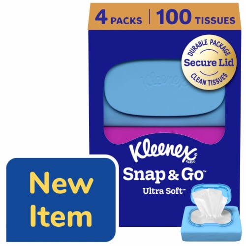 Kleenex® Snap & Go™ Ultra Soft™ Facial Tissues