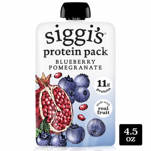 siggi's Reduced Fat Protein Pack, Blueberry Pomegranate, Yogurt Pouch