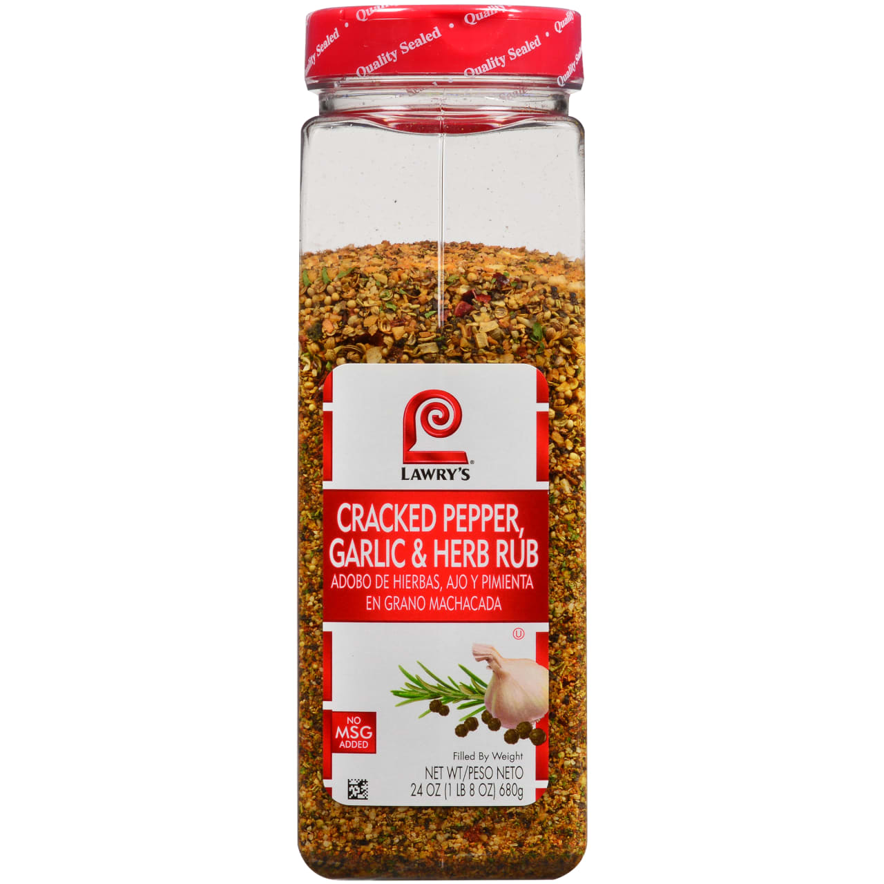 Lawry's Cracked Pepper, Garlic & Herb Rub, 24.0 oz