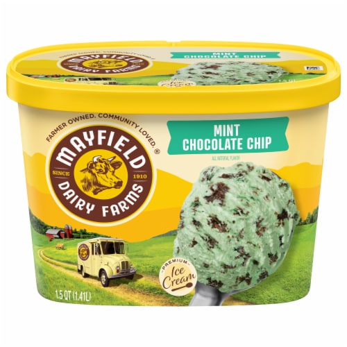 Mayfield Dairy Farms Premium Mint Chocolate Chip Ice Cream 1.5 qt