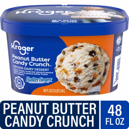 Kroger® Butterfinger® Peanut Butter Candy Crunch Frozen Dairy Dessert Tub