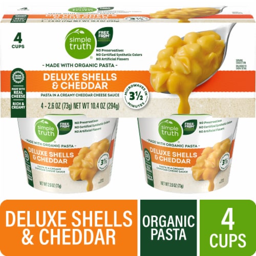 Simple Truth® Cheddar and Deluxe Shells Macaroni and Cheese Cups