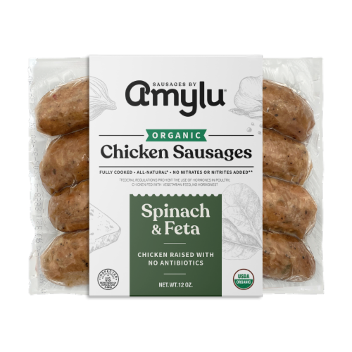 Amylu Foods® Breakfast Bites White Cheddar & Uncured Bacon Chicken Sausages