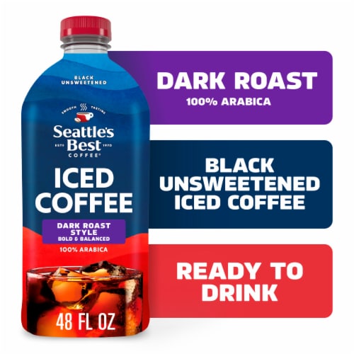 SEATTLE'S BEST COFFEE Iced Coffee Dark Unsweetened Bottle