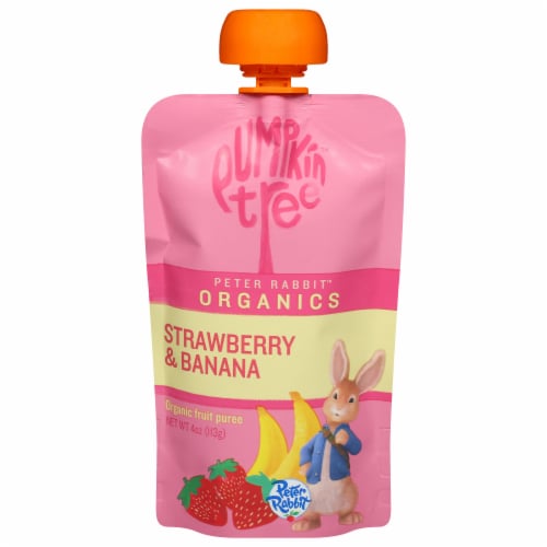 Pumpkin Tree™ Peter Rabbit™ Organics Stage 2 Strawberry & Banana Puree Baby Food Pouch