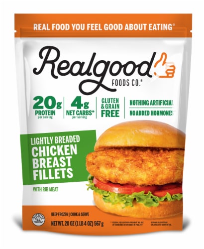 Realgood Foods Co® Lightly Breaded Chicken Breast Fillets
