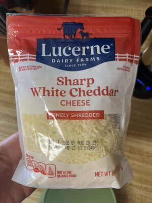 LUCERNE CHEESE CHEDDAR WHITE SHRP FN SRD