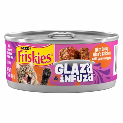 Friskies Glaz’d and Infuz’d With Gravy Glaz’d Chicken Wet Food for Cats